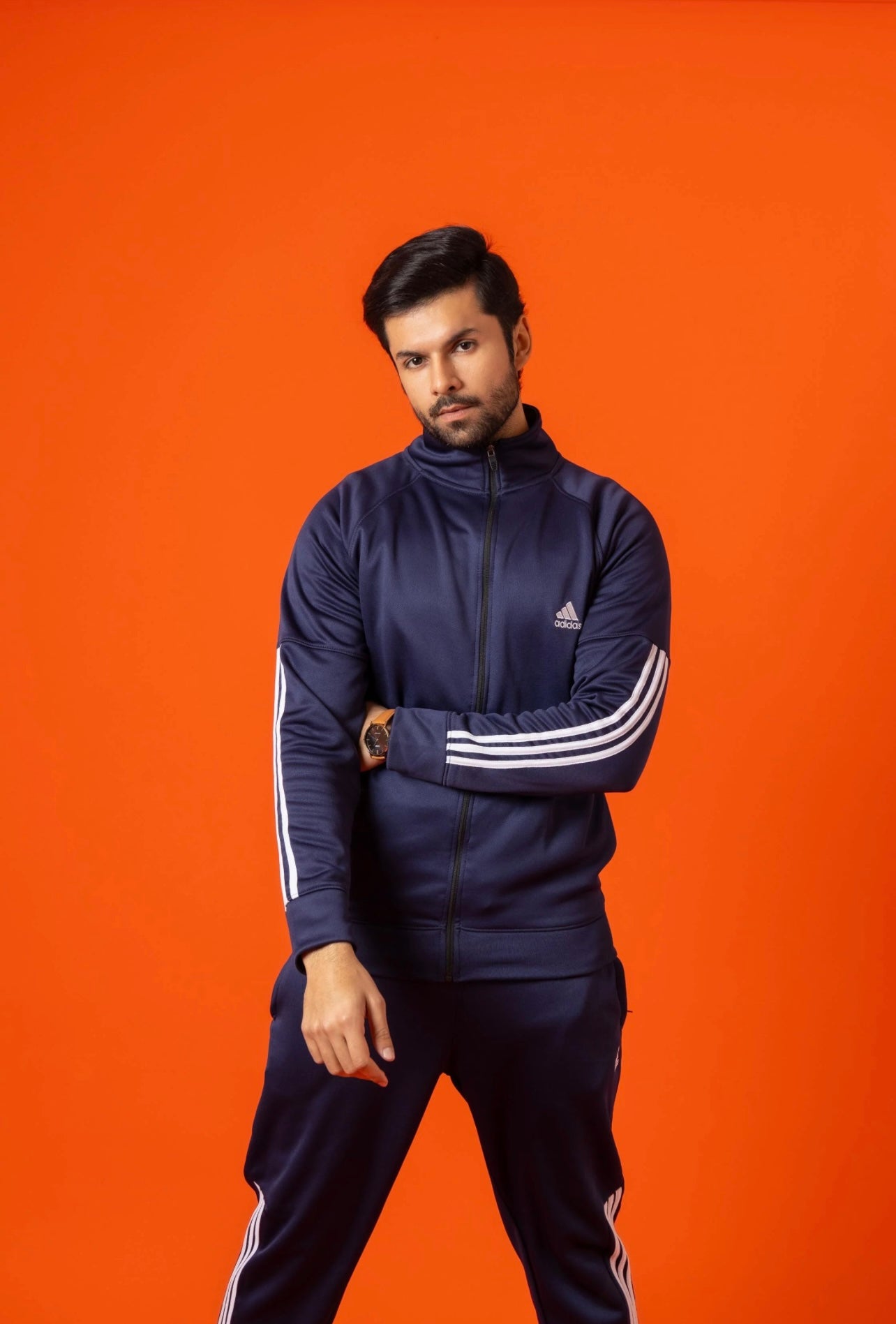 Adi Premium Tracksuit-Navy Blue