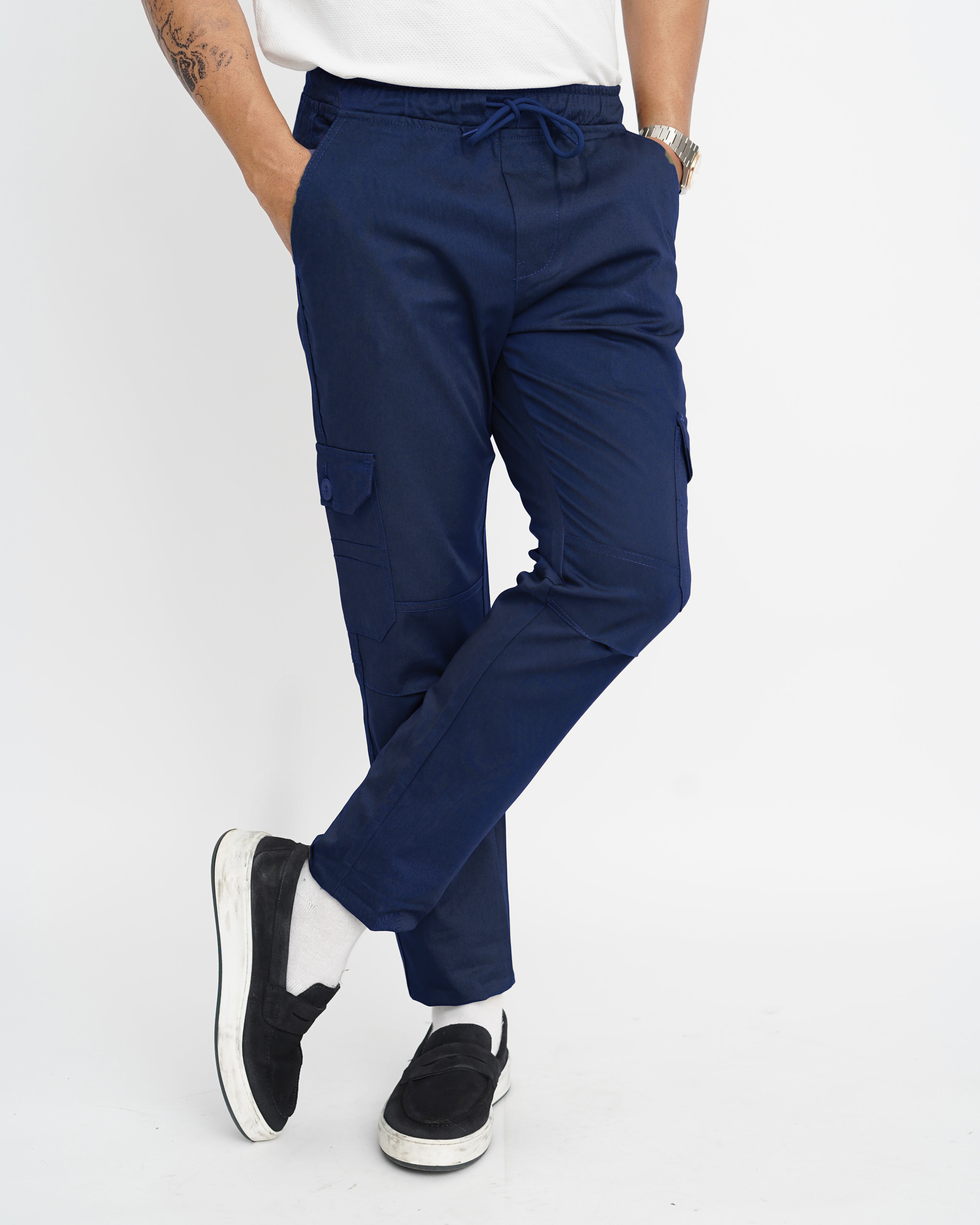 Navy Blue Cargo Trouser