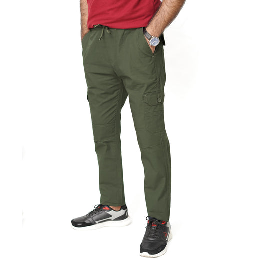 Dark Olive Green Cargo Trouser