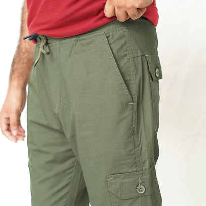 Olive Green Cargo Trouser