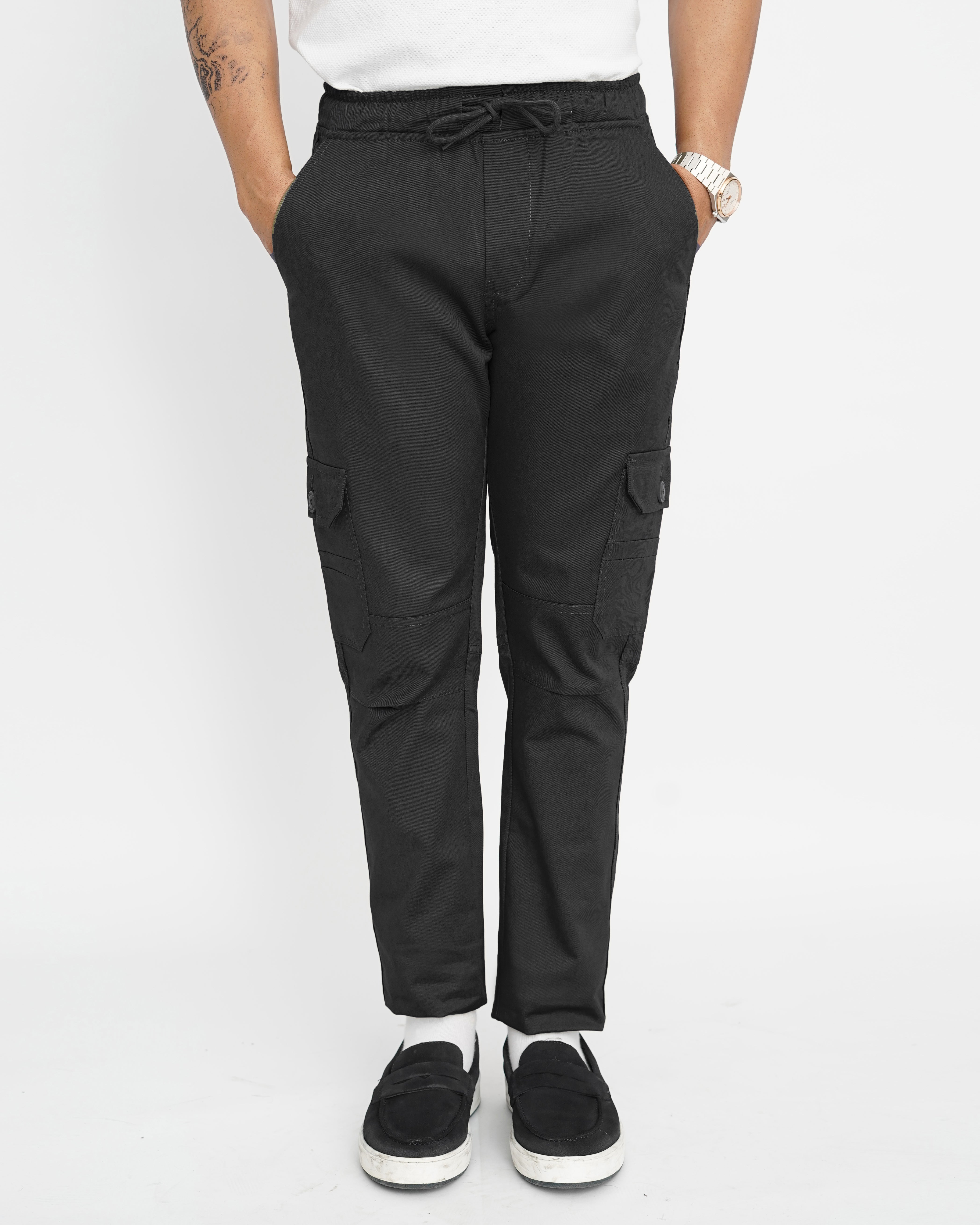 Black Cargo Trouser