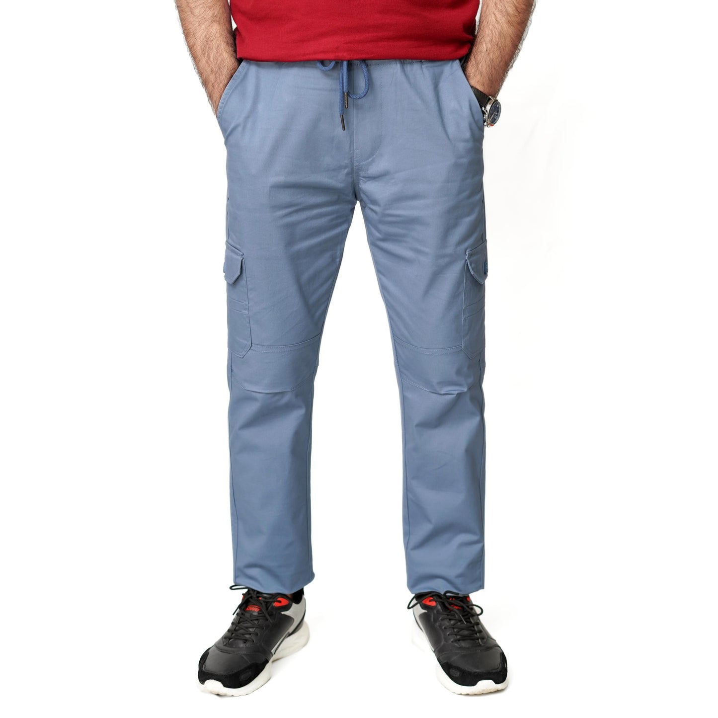 Silver Gray Cargo Trouser