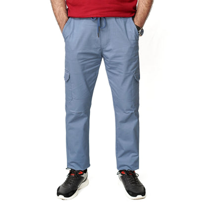 Silver Gray Cargo Trouser