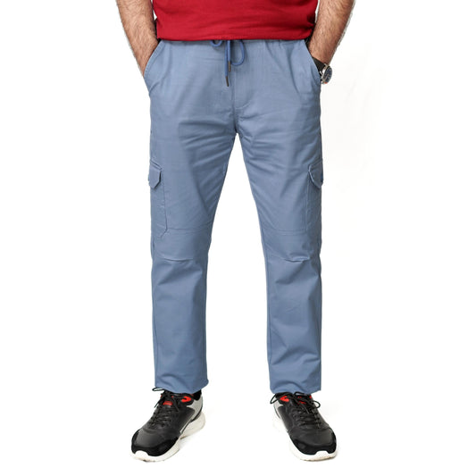 Silver Gray Cargo Trouser