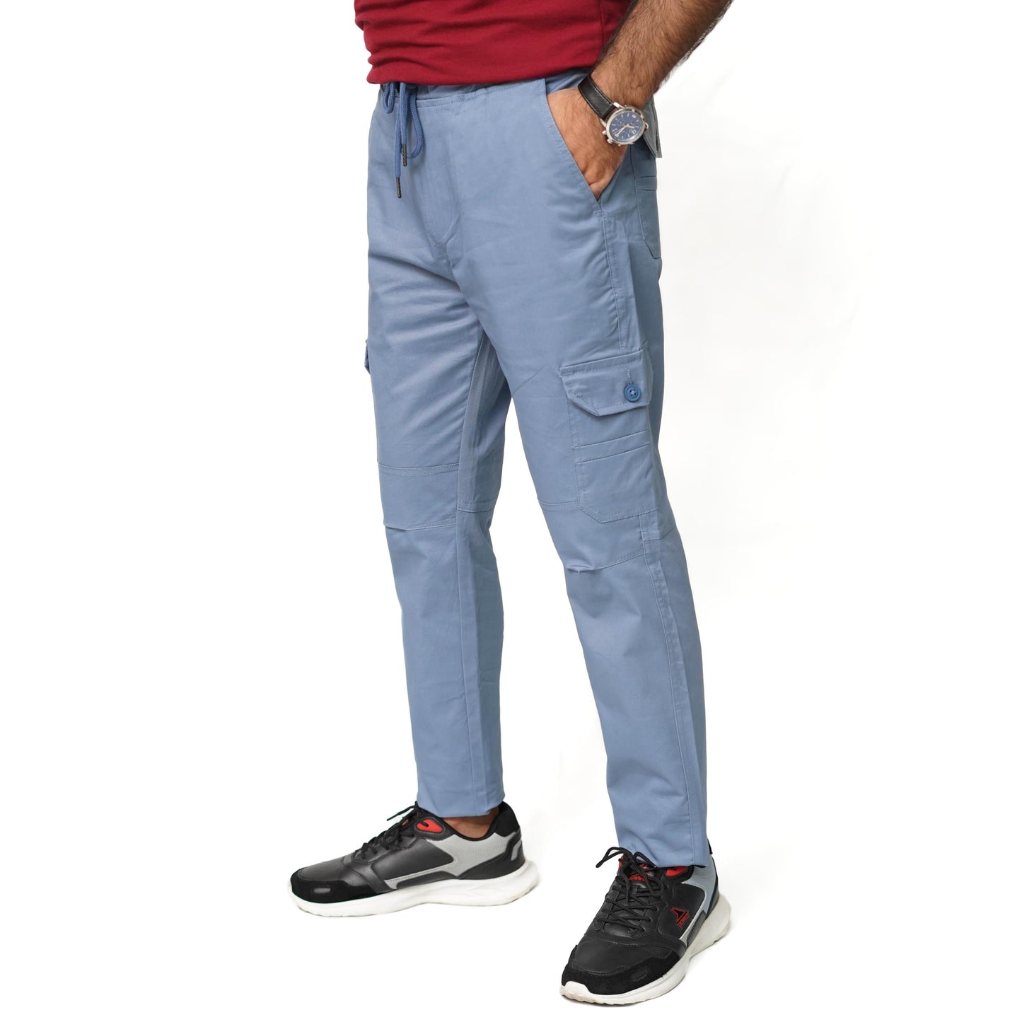 Silver Gray Cargo Trouser