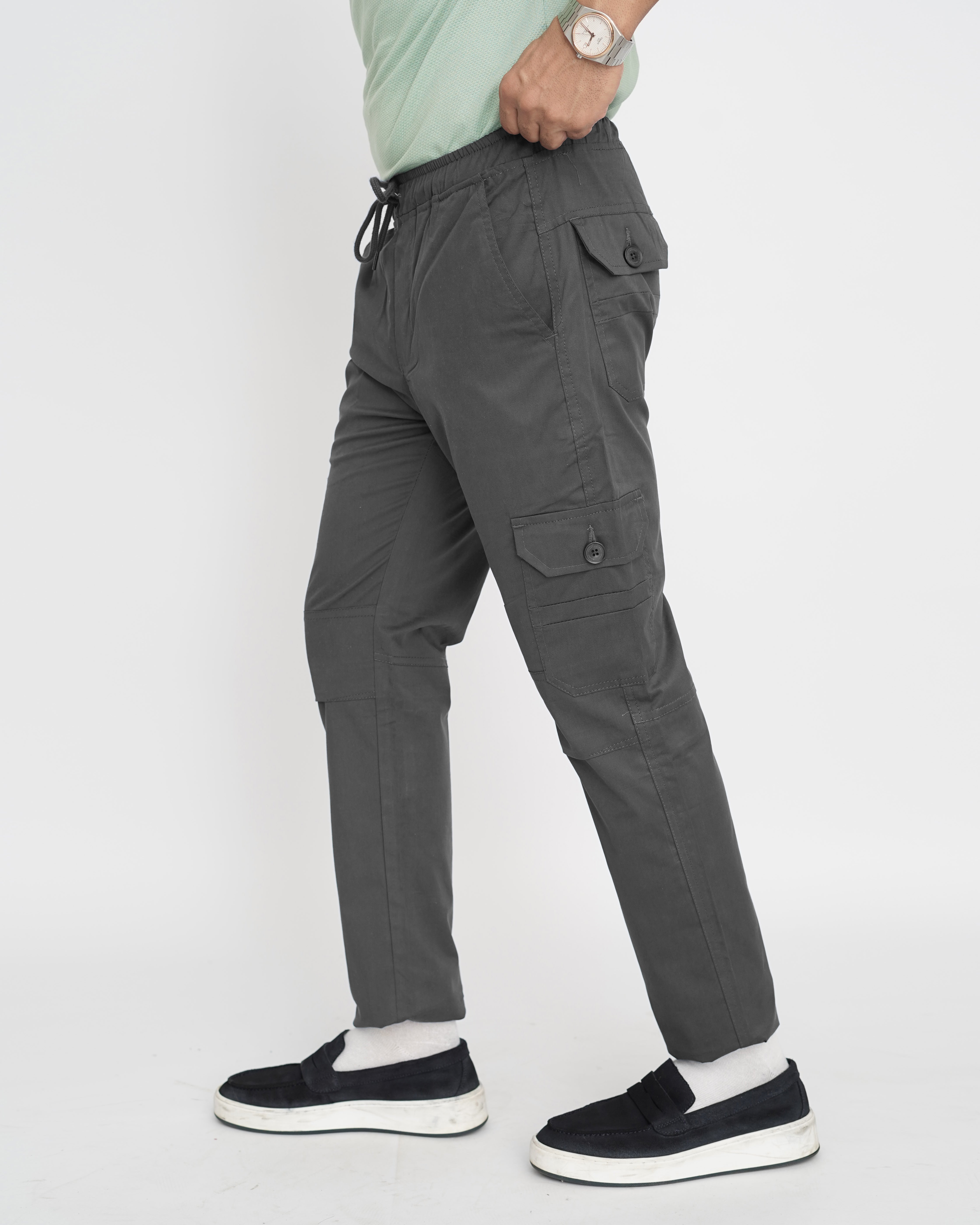 Charcoal Cargo Trouser