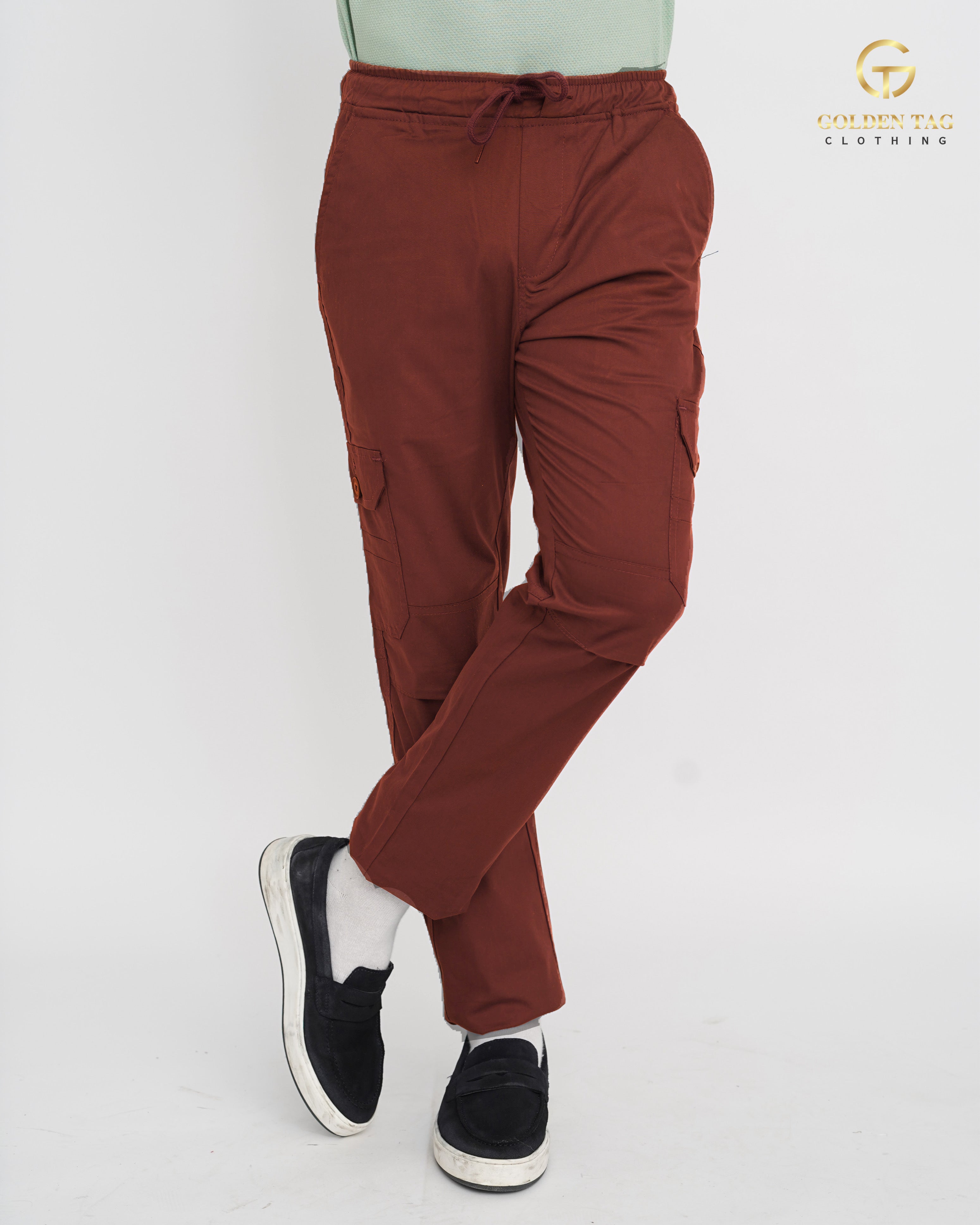 Brick Red Cargo Trouser